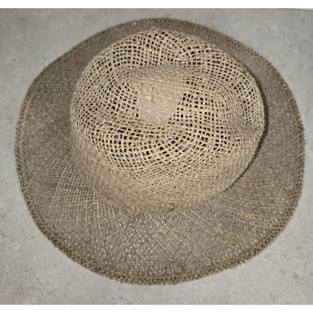 Dorfman Pacific DPC Twisted Seagrass Safari Fedora Sun Hat One Size Fits Most